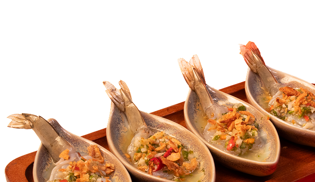 Grilled shrimp platter