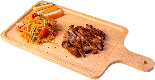 Grilled Prok Neck Wih Papaya Salad